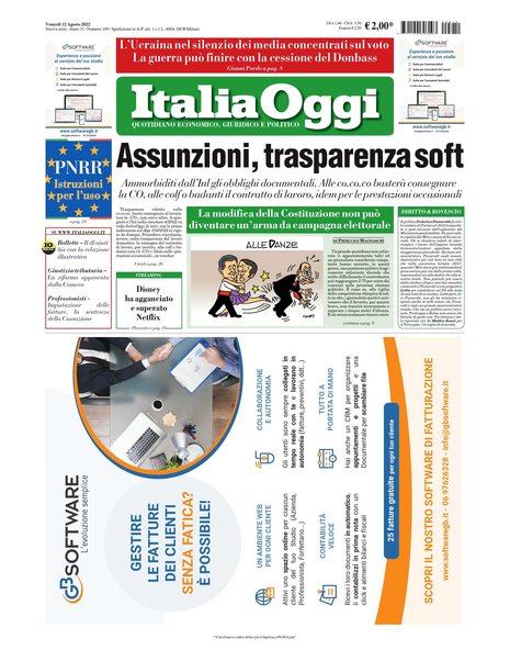 Italia oggi : quotidiano di economia finanza e politica